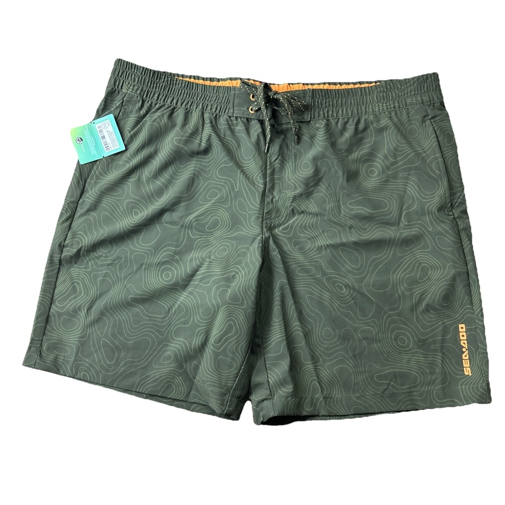 Sea-Doo Board Shorts Mens 2XL Green Swimming Fishing Surfing